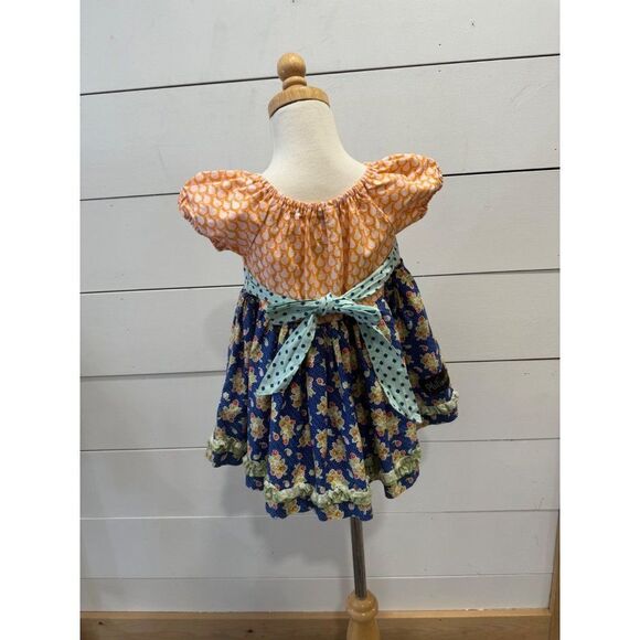 Matilda Jane Platinum Girls Cotton Tunic Top 4/10 Sz 4 Pears - Picture 6 of 9